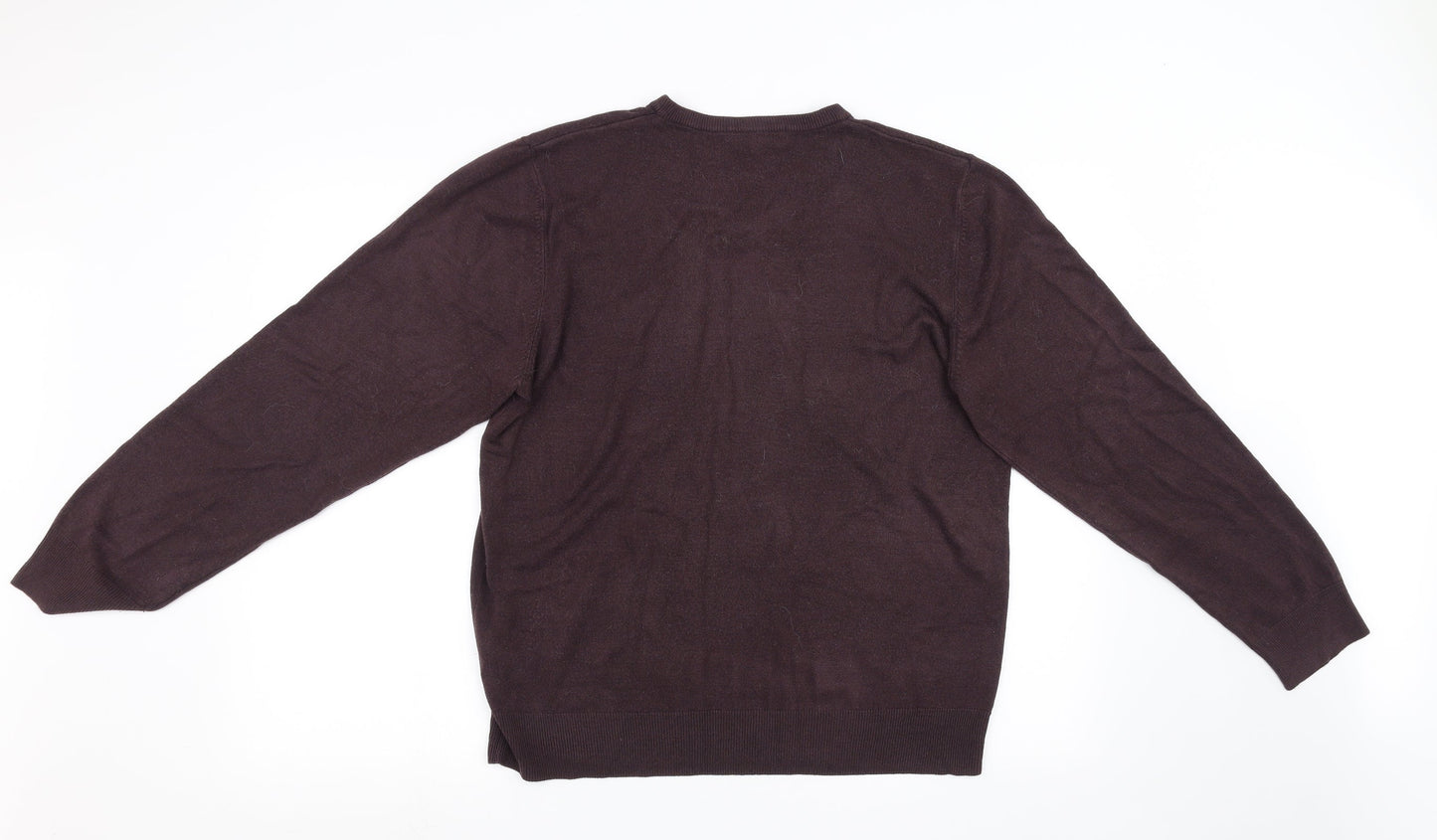 Marks and Spencers Mens Brown  Knit Pullover Sweatshirt Size XL