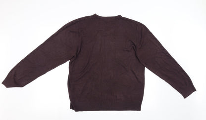 Marks and Spencers Mens Brown  Knit Pullover Sweatshirt Size XL