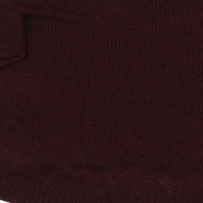 New Look Womens Red  Knit Pullover Sweatshirt Size M