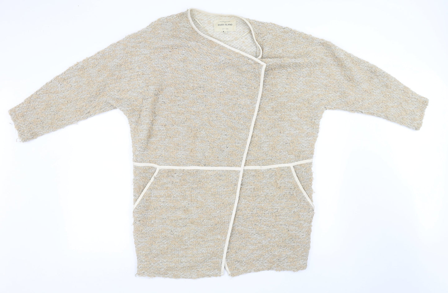 Womens UK Size 12 River Island Brown Cape Jumper