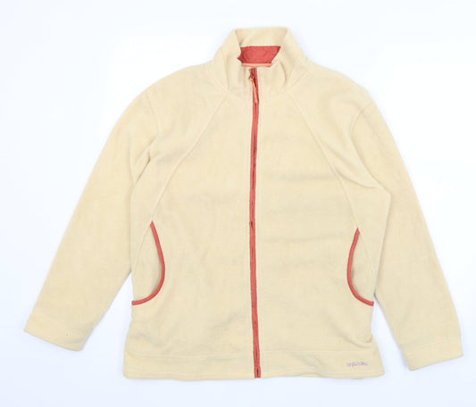 Oxford Blue Womens Yellow   Full Zip Jumper Size L