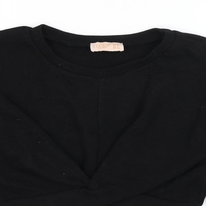 Club London Womens Black   Pullover Jumper Size S