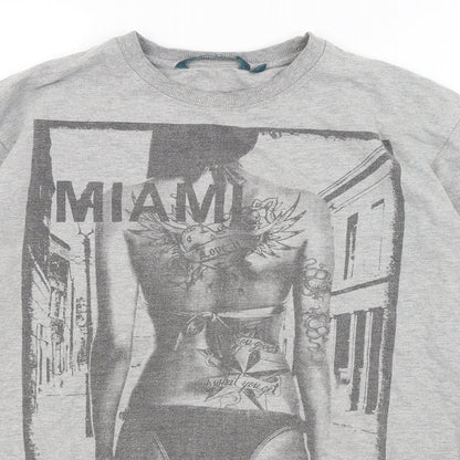 Blue Inc Mens Grey   Pullover Jumper Size M  - Miami Florida