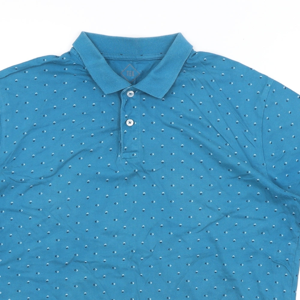 TEX Mens Blue    Polo Size L