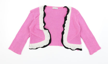 La Zazies Womens Pink   Wrap Jumper Size S