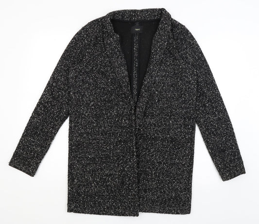 Womens UK Size 10 NEXT Black Wrap Jumper