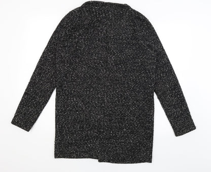 Womens UK Size 10 NEXT Black Wrap Jumper
