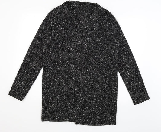 Womens UK Size 10 NEXT Black Wrap Jumper
