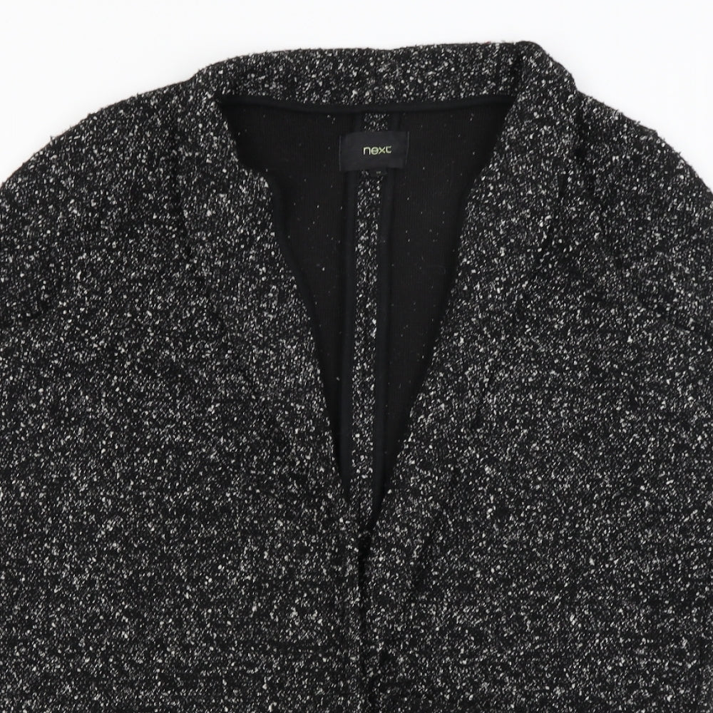 Womens UK Size 10 NEXT Black Wrap Jumper