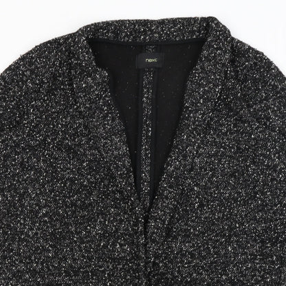 Womens UK Size 10 NEXT Black Wrap Jumper