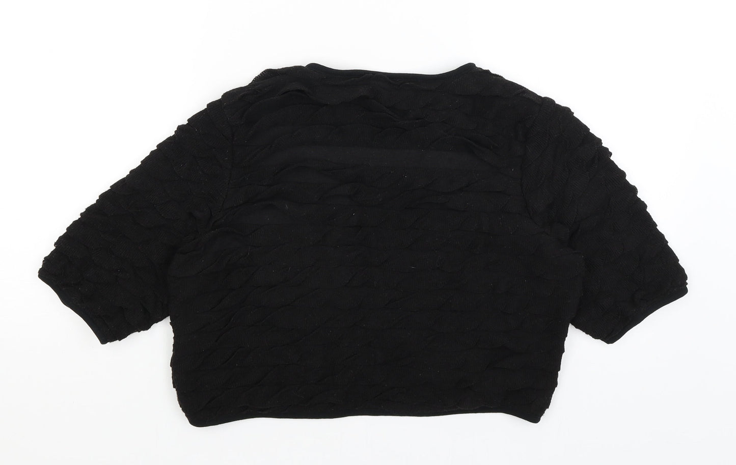 Womens UK Size 16 Per Una Black Wrap Jumper