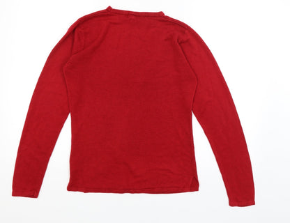 Faye Louise Womens Red   Pullover Jumper Size M