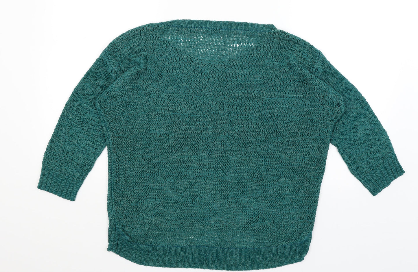 Womens UK Size M H&M Green Pullover Jumper