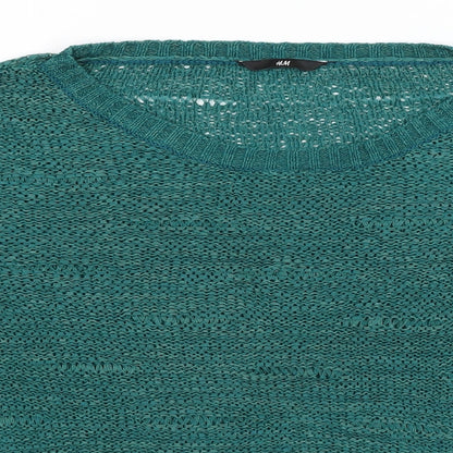 Womens UK Size M H&M Green Pullover Jumper