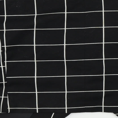 H&M  Womens Black Check  Jacket Blazer Size 14