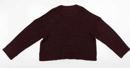 Womens UK Size L New Look Purple Pullover Jumper