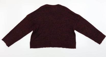 Womens UK Size L New Look Purple Pullover Jumper