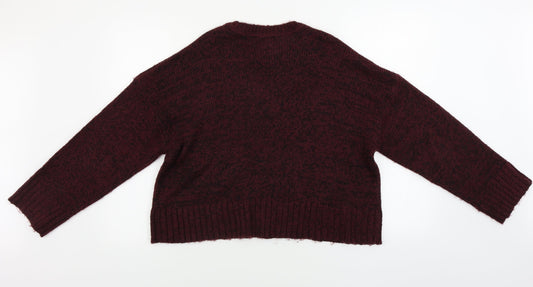 Womens UK Size L New Look Purple Pullover Jumper