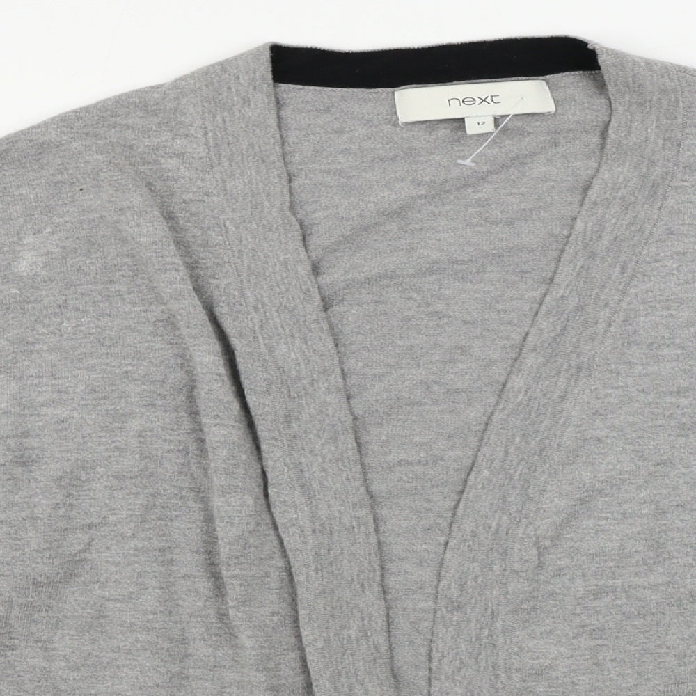 Womens UK Size 12 NEXT Grey Cardigan Jumper