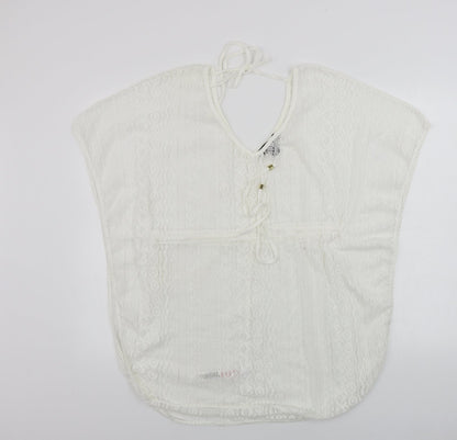 Womens UK Size S Atmosphere White Basic Blouse