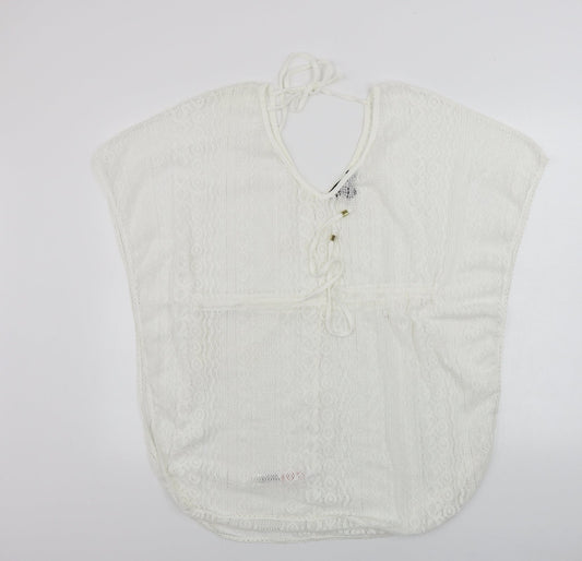 Womens UK Size S Atmosphere White Basic Blouse