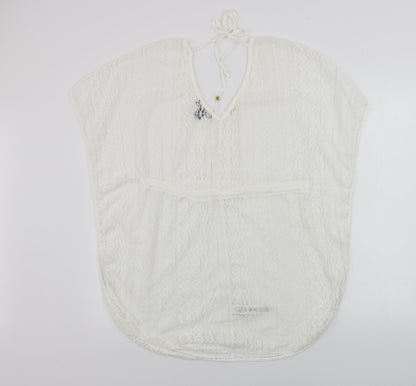 Womens UK Size S Atmosphere White Basic Blouse