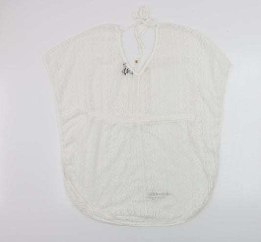Womens UK Size S Atmosphere White Basic Blouse