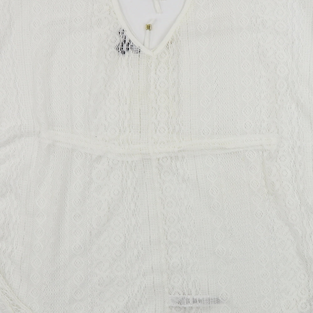 Womens UK Size S Atmosphere White Basic Blouse