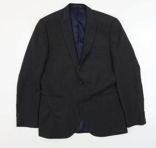 Mens UK Size 40 NEXT Regular Black Suit Jacket