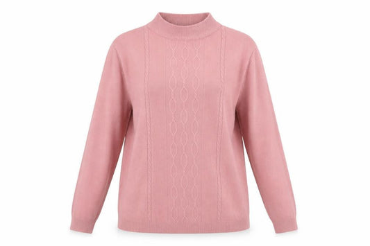 Womens UK Size M Reflect Pink Pullover Jumper