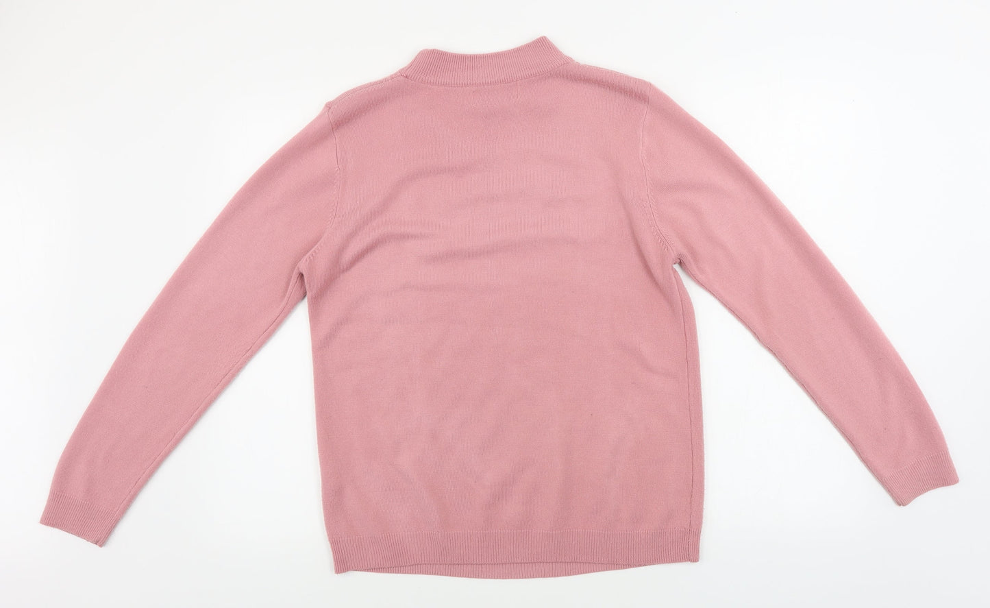 Womens UK Size M Reflect Pink Pullover Jumper