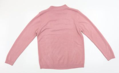 Womens UK Size M Reflect Pink Pullover Jumper