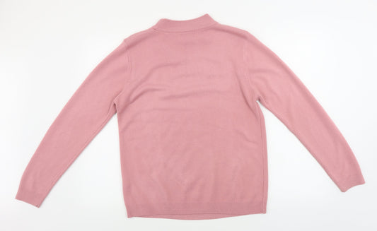 Womens UK Size M Reflect Pink Pullover Jumper