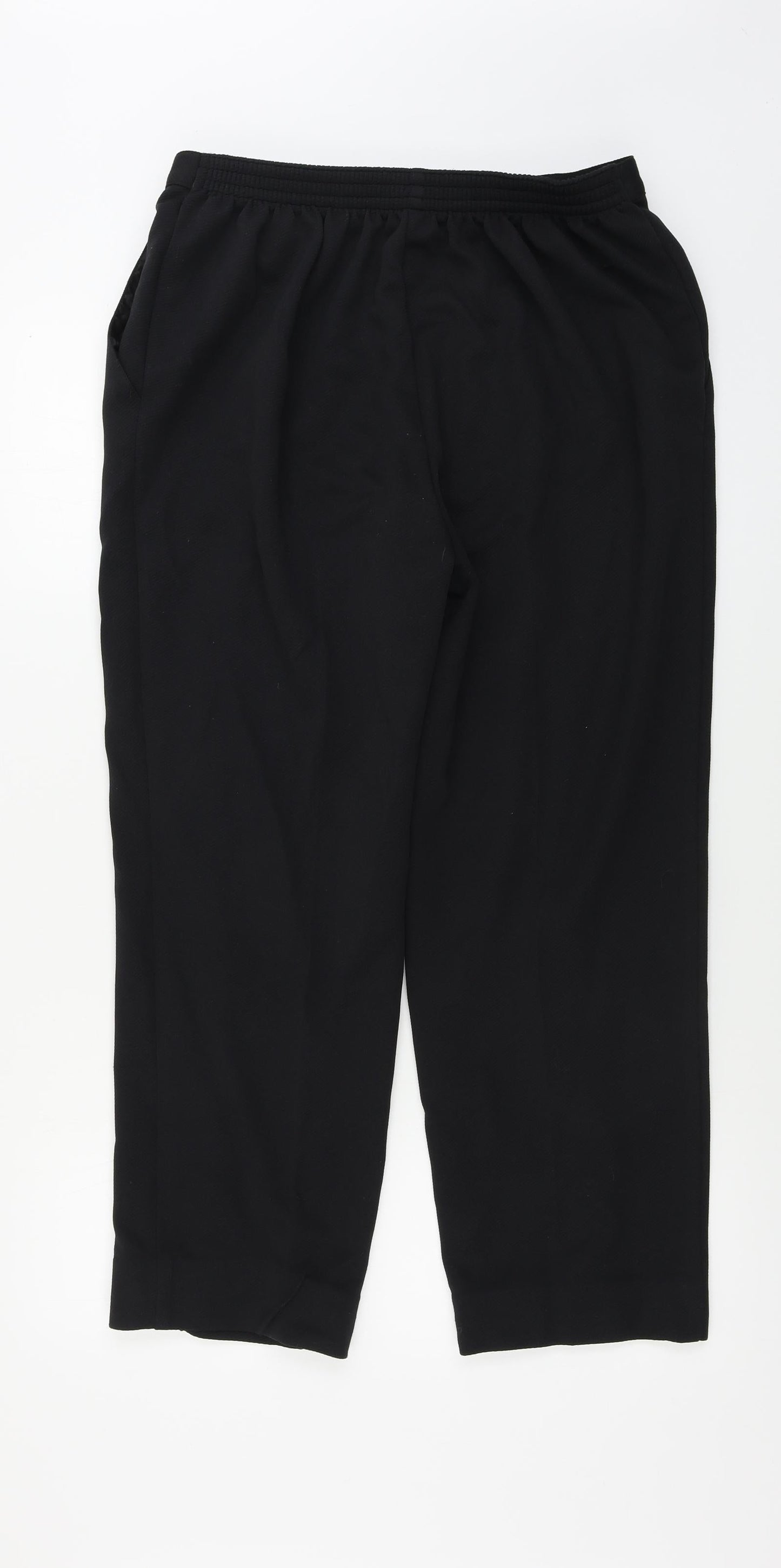 Womens UK Size 30 in Preworn Regular Fit  Black Trousers