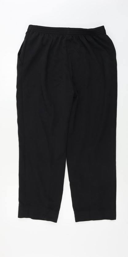 Womens UK Size 30 in Preworn Regular Fit  Black Trousers