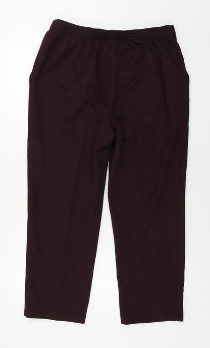 Womens UK Size 32 in Preworn Regular Fit  Purple Trousers