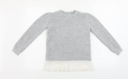 Primark  Girls Grey   Pullover Jumper Size 11-12 Years