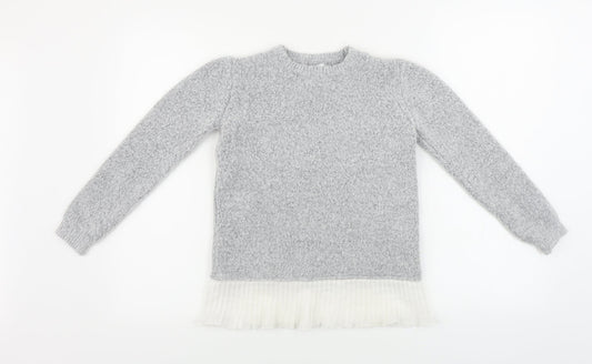 Primark  Girls Grey   Pullover Jumper Size 11-12 Years