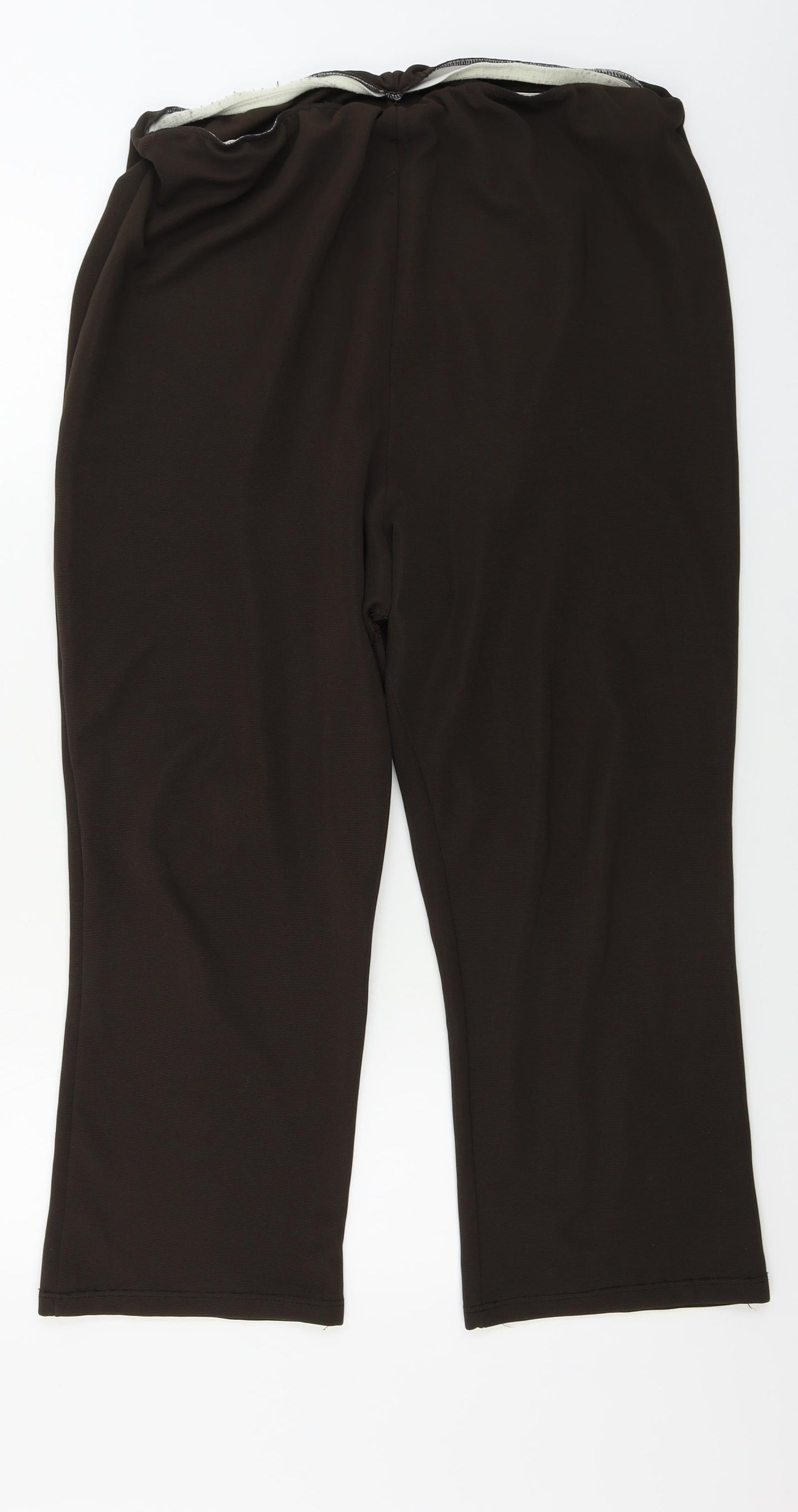 Womens UK Size XL Preworn Regular Fit  Brown Trousers