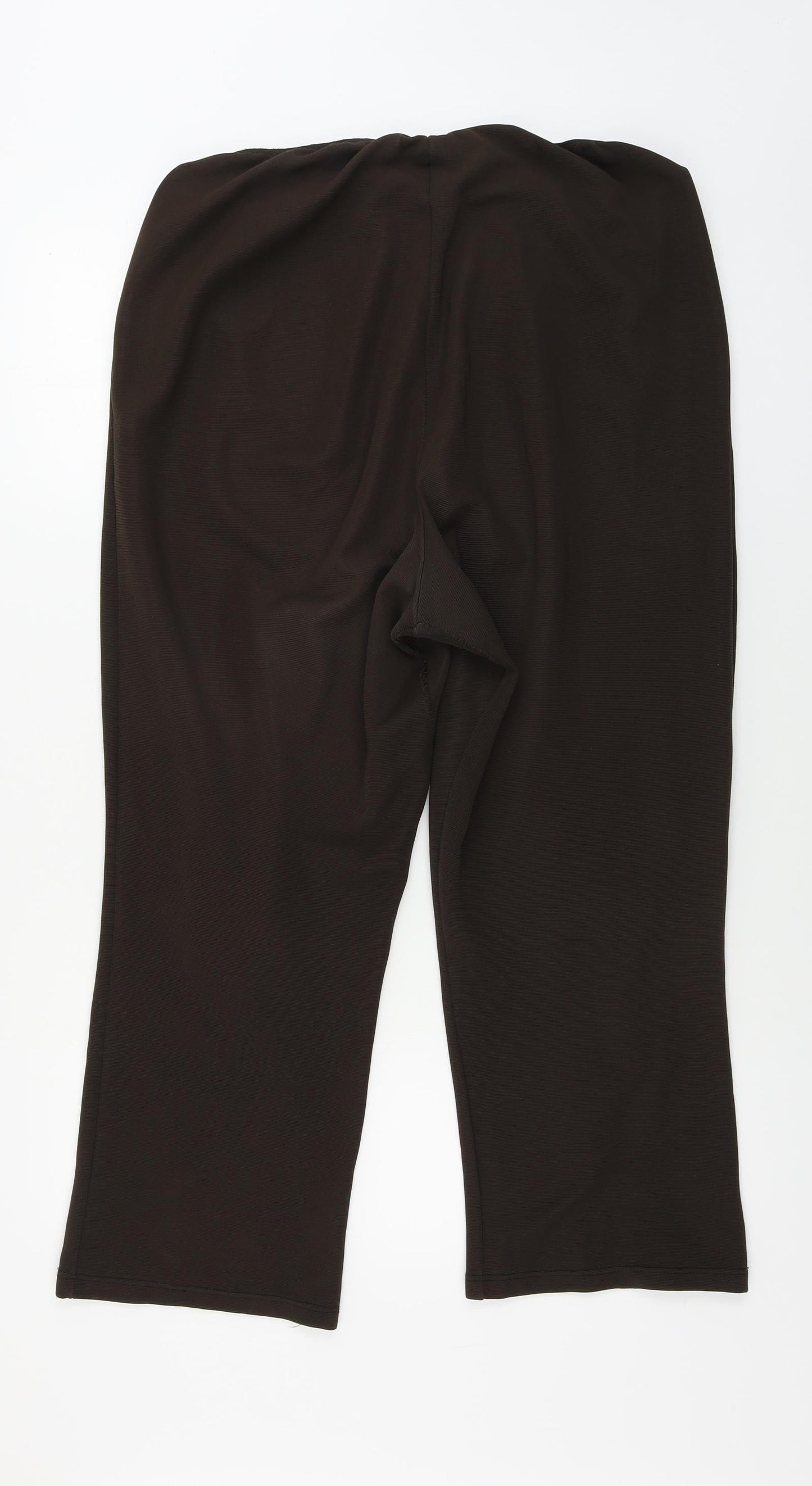 Womens UK Size XL Preworn Regular Fit  Brown Trousers