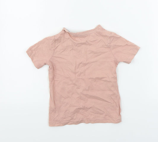 TU Girls Pink   Basic T-Shirt Size 2-3 Years