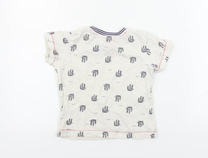 Matalan  Boys White   Basic T-Shirt Size 2-3 Years