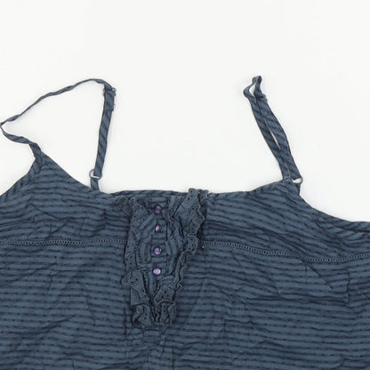 Womens UK Size 12 La Redoute Blue Basic Blouse