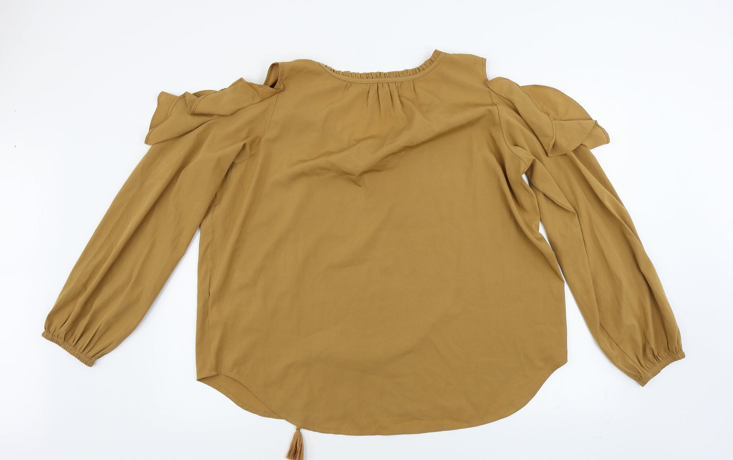kensie Womens Brown   Basic Blouse Size XL