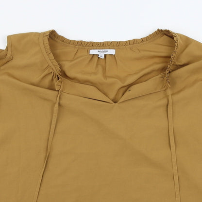 kensie Womens Brown   Basic Blouse Size XL