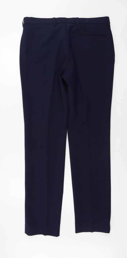 Womens UK Size 34 in NEXT Regular Fit  Blue Trousers