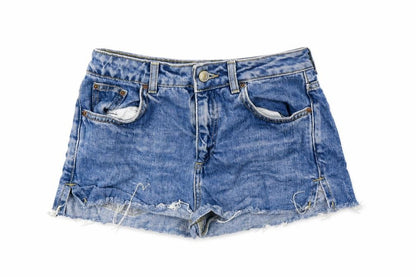 Womens UK Size 8 Topshop Regular Fit Cut-Off Shorts