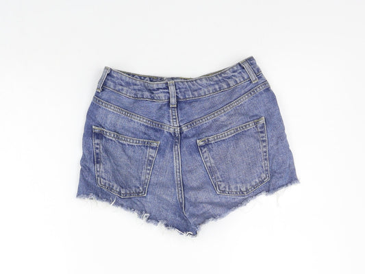 Topshop Womens Blue   Cut-Off Shorts Size 8