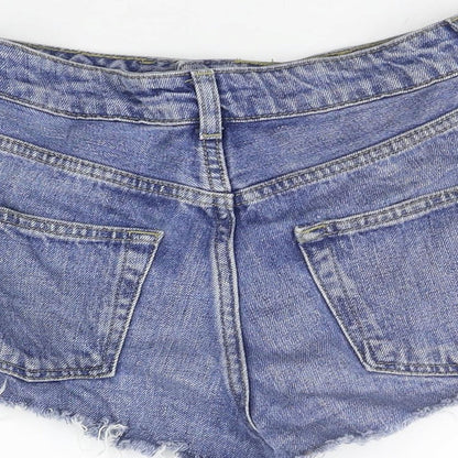 Topshop Womens Blue   Cut-Off Shorts Size 8