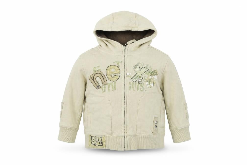 NEXT Boys Beige   Full Zip Jumper Size 12-18 Months